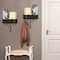 NEX™ Black Wall Mount Mail Sorter & 5 Hook Key Organizer, 2ct.